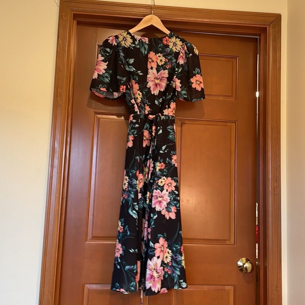 YUMI Kim Wild rose black midnight love shirt sleeve dress - Picture 7 of 16